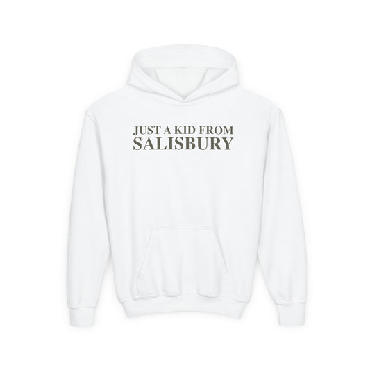 Just a kid from Salisbury Youth Heavy Blend Hooded Sweatshirt