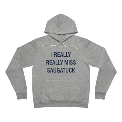 I Really Really Miss Saugatuck Unisex Sponge Fleece Pullover Hoodie Sweatshirt