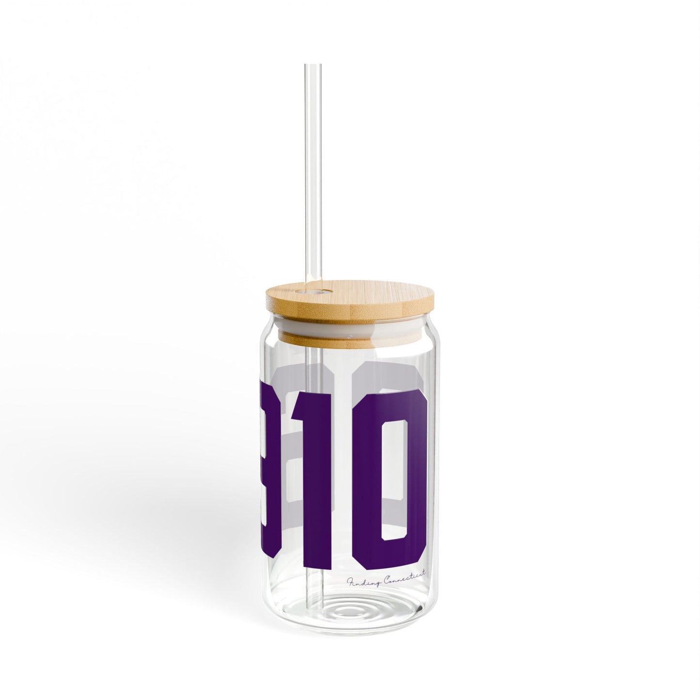 06910 Stamford Connecticut Zip Code Sipper Glass, 16oz