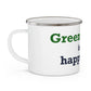 Greens Farms is my Happy Place Enamel Camping Mug