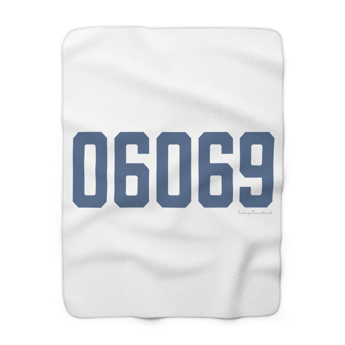 06069 Sharon Connecticut Zip Code Sherpa Fleece Blanket