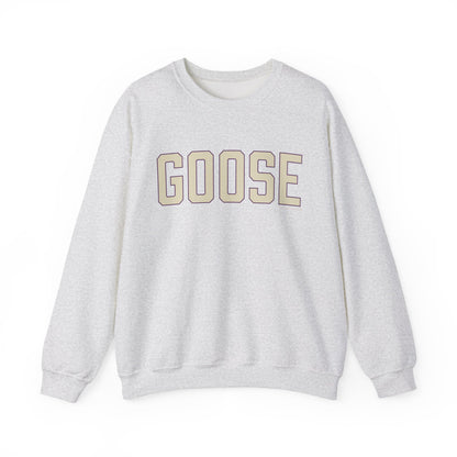 Goose Zip Code Cream & Purple Unisex Heavy Blend™ Crewneck Sweatshirt