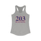 203 Black Rock Red White & Blue Women's Ideal Racerback Tank Top