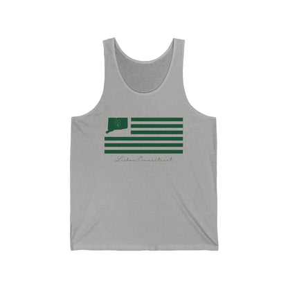 Lisbon Connecticut St. Patrick’s Day Flag Unisex Jersey Tank Top