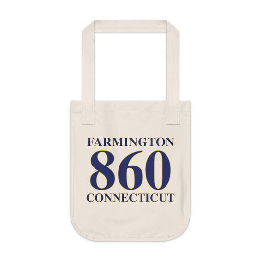 Farmington 860 Connecticut Organic Canvas Tote Bag