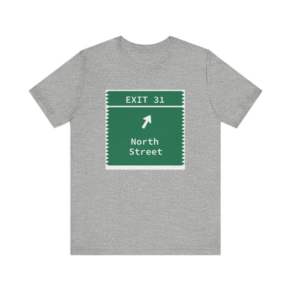 Vintage Merritt Parkway Exit 31 Sign Unisex Jersey Short Sleeve T-Shirt