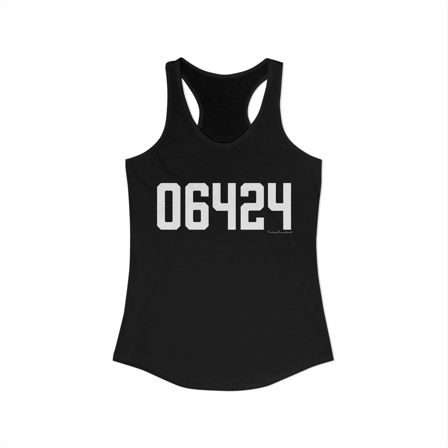 06464 East Hampton CT Zip Code Women's Ideal Racerback Tank Top