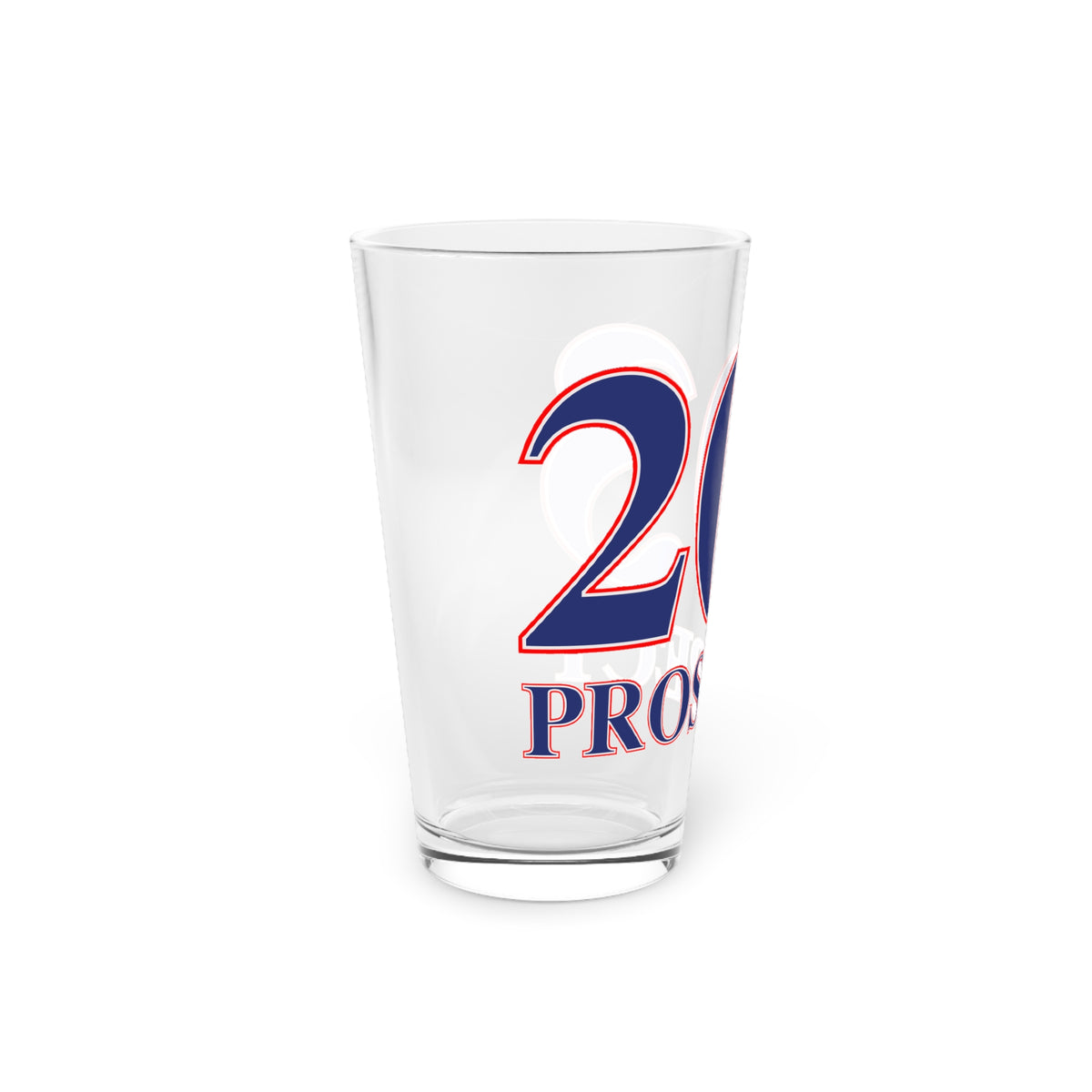 Prospect Red, White & Blue Pint Glass, 16oz