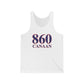 860 Canaan Red White & Blue Unisex Jersey Tank Top