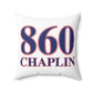 860 Chaplin Red, White & Blue Spun Polyester Square Pillow