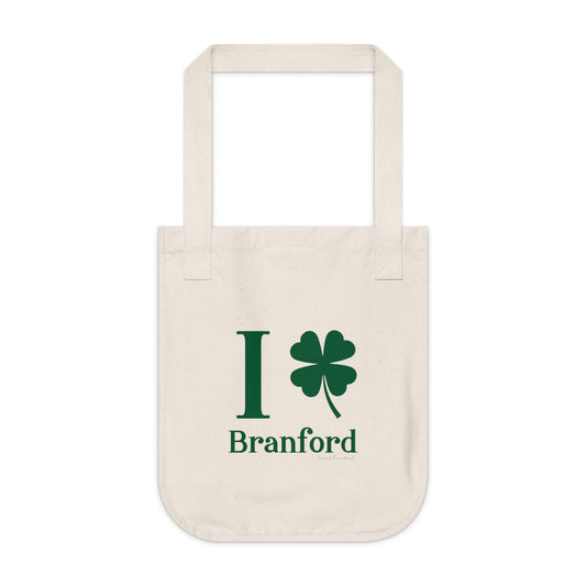 I Clover Branford Organic Canvas Tote Bag