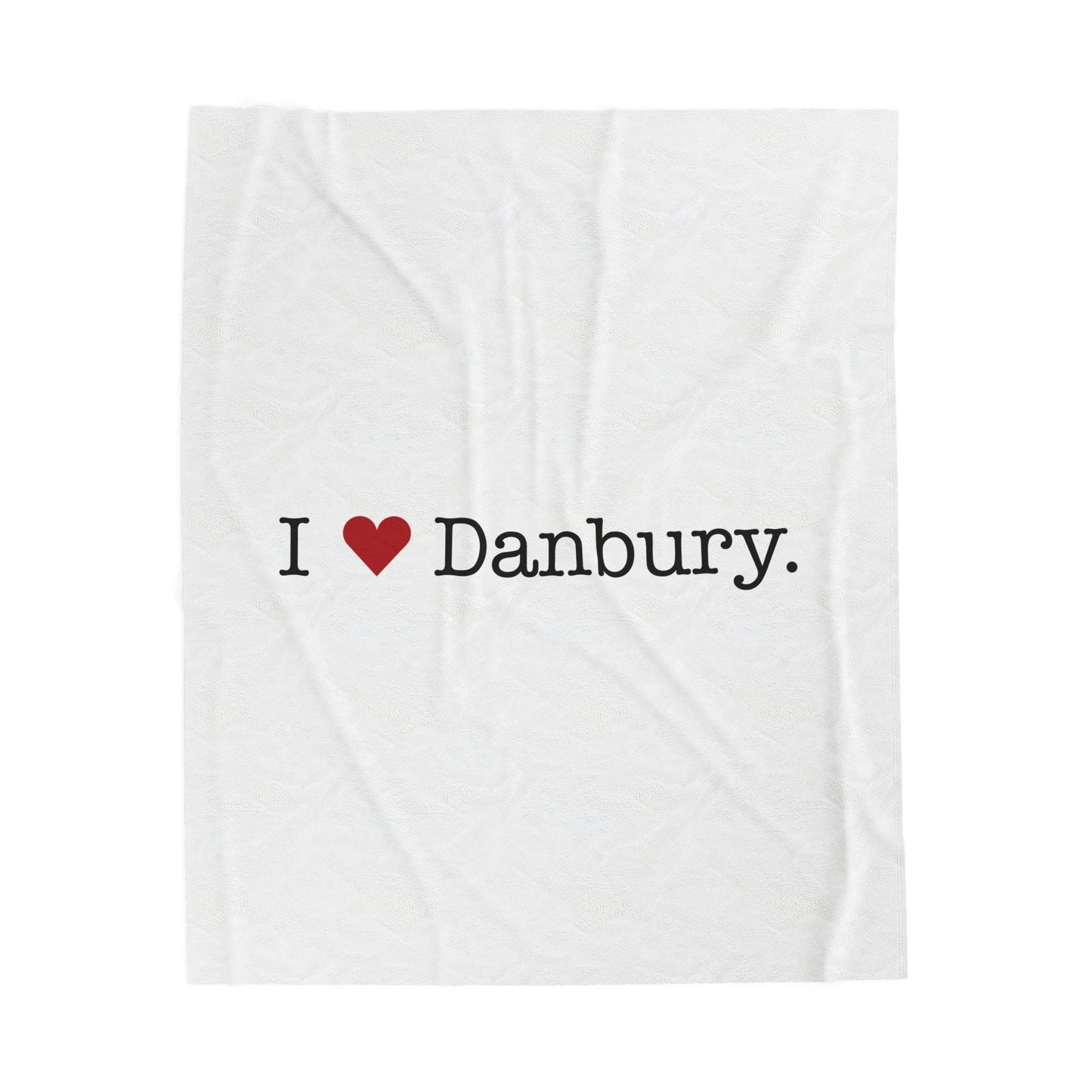 I Heart Danbury. Velveteen Plush Blanket