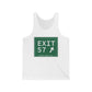 Vintage Exit 57 WCP Sign Unisex Jersey Tank Top