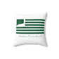 Weston Connecticut St Patrick’s Day Flag Spun Polyester Square Pillow