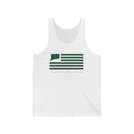 Glastonbury Connecticut St Patrick’s Day Flag Unisex Jersey Tank Top