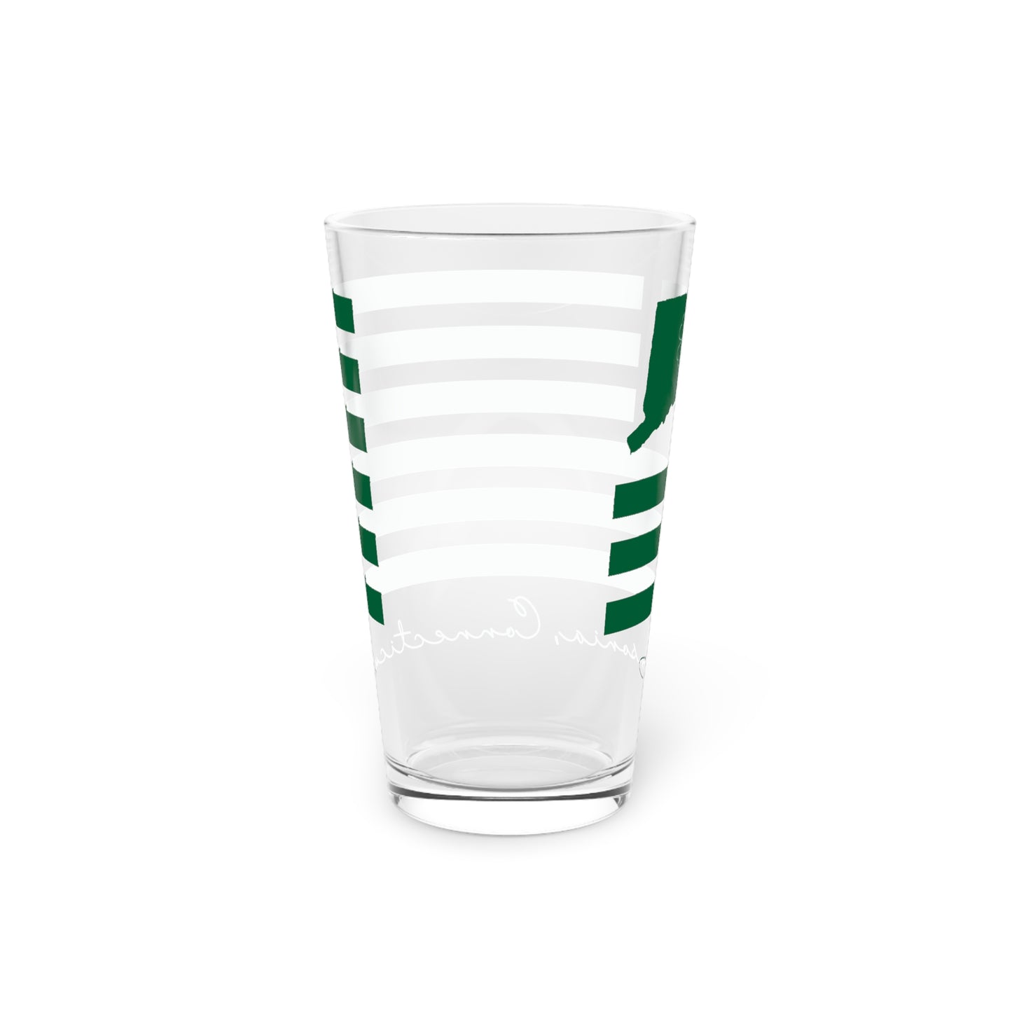 Ansonia Connecticut St. Patrick’s Day Flag Pint Glass, 16oz