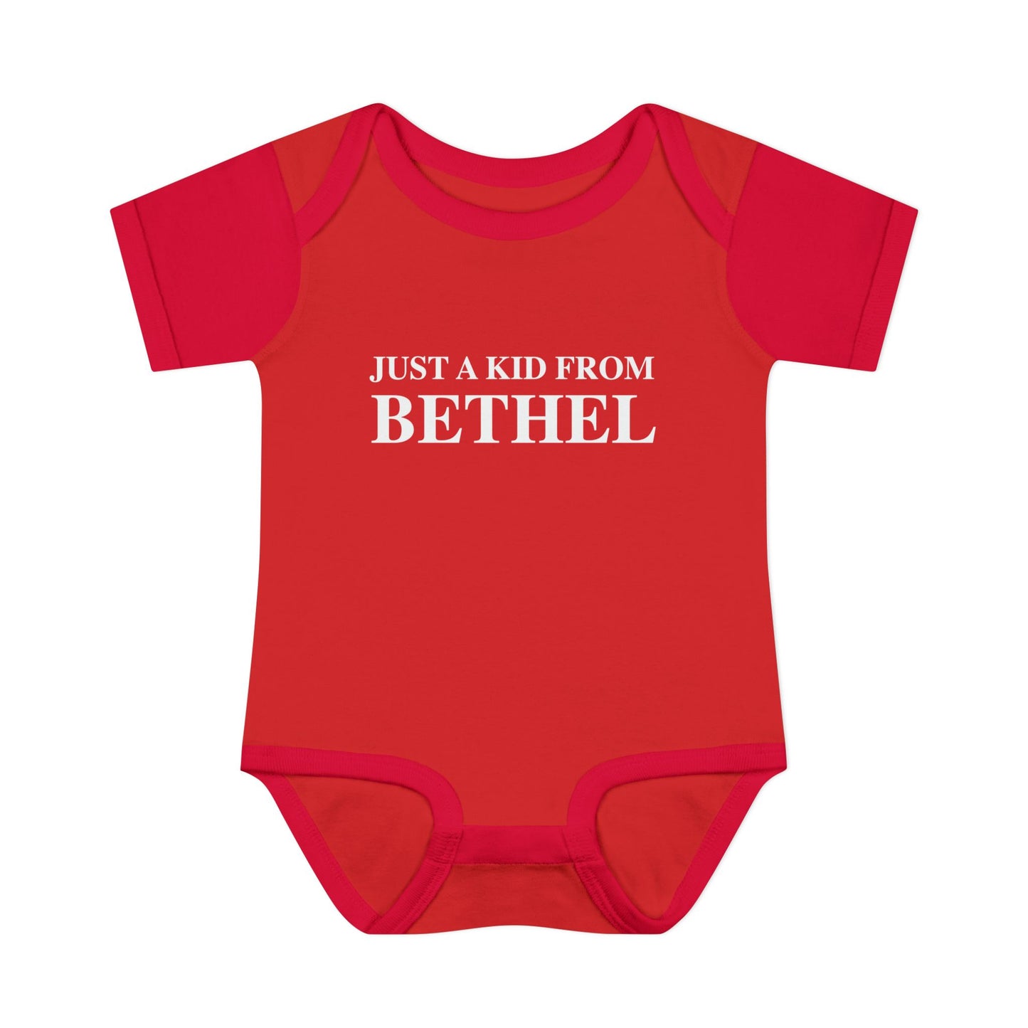 Just a kid from Bethel Infant Baby Rib Bodysuit