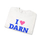 I Heart DARN Unisex Heavy Blend™ Crewneck Sweatshirt