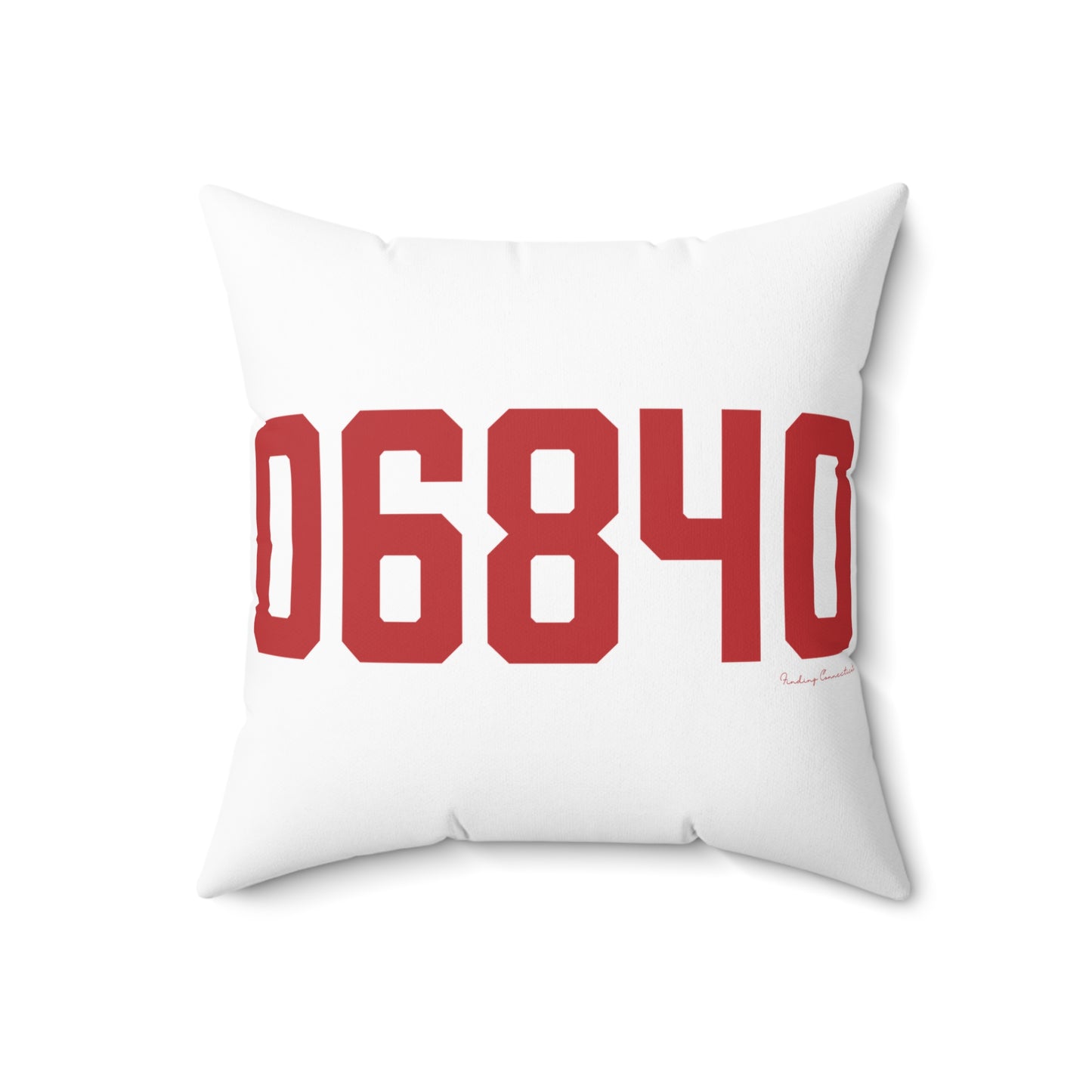 06840 New Canaan Connecticut Zip Code Spun Polyester Square Pillow