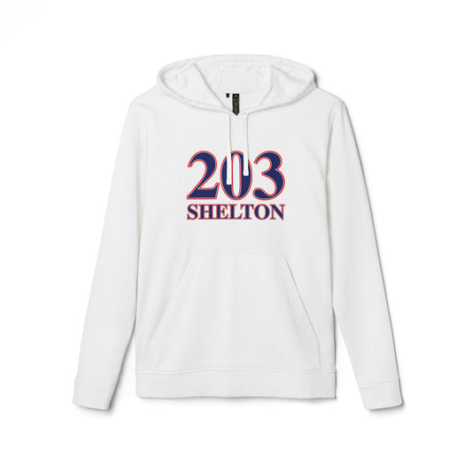 203 Shelton Red White & Blue adidas Unisex Fleece Hoodie