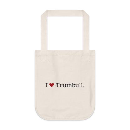I Heart Trumbull. Organic Canvas Tote Bag