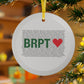 Bridgeport Love Glass Ornaments