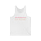 Just a kid listening to Goose - Peach & Pink Unisex Jersey Tank Top