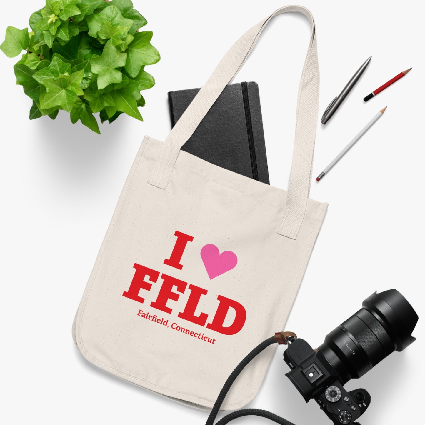 I Heart FFLD Organic Canvas Tote Bag