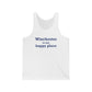 Winchester is My Happy Place Unisex Jersey Tank Top