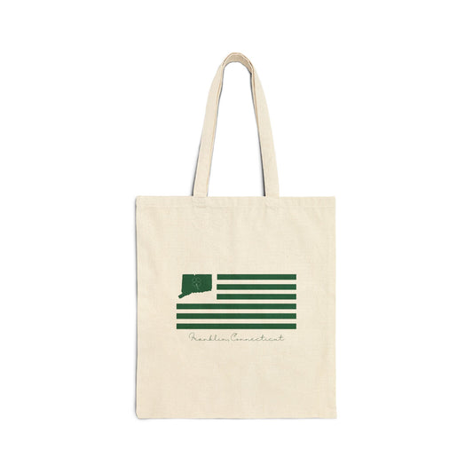 Franklin Connecticut St. Patrick’s Day Flag Cotton Canvas Tote Bag