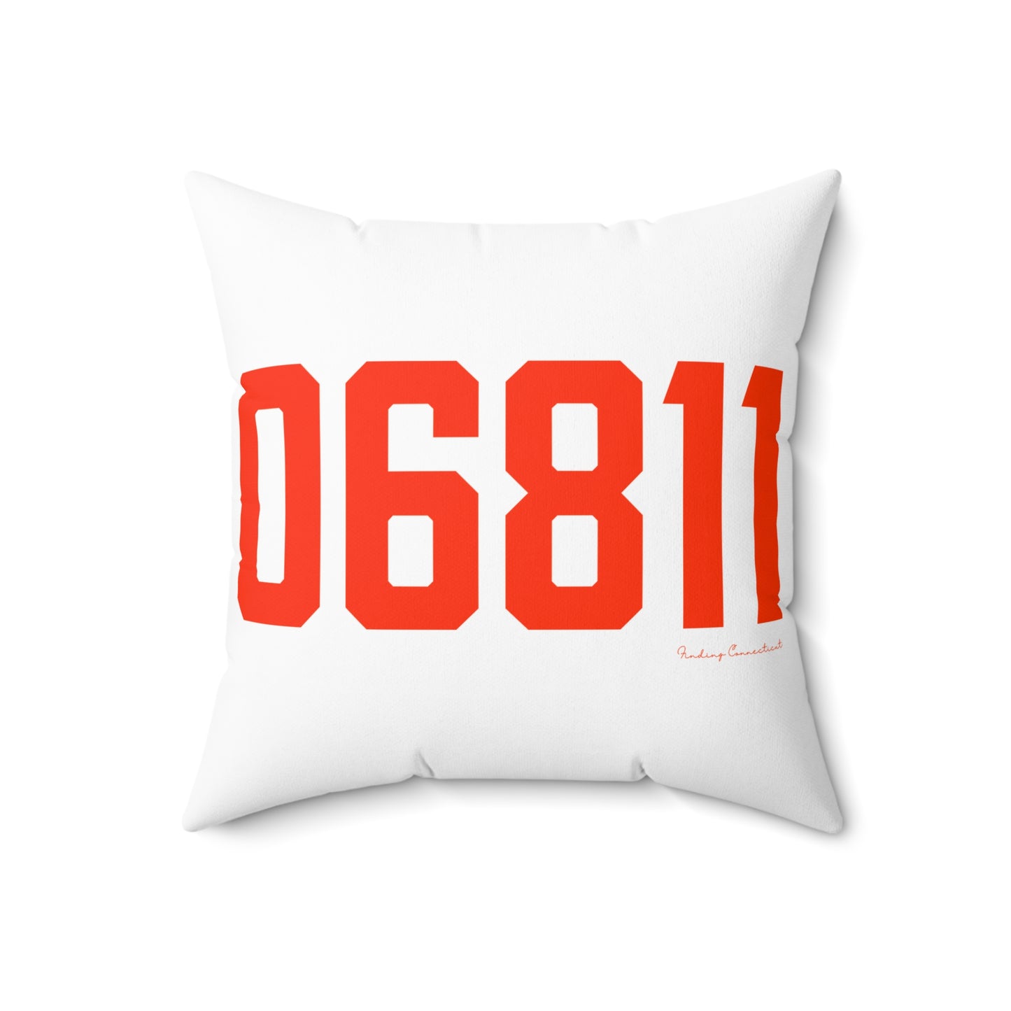 06811 Danbury Connecticut Zip Code Spun Polyester Square Pillow