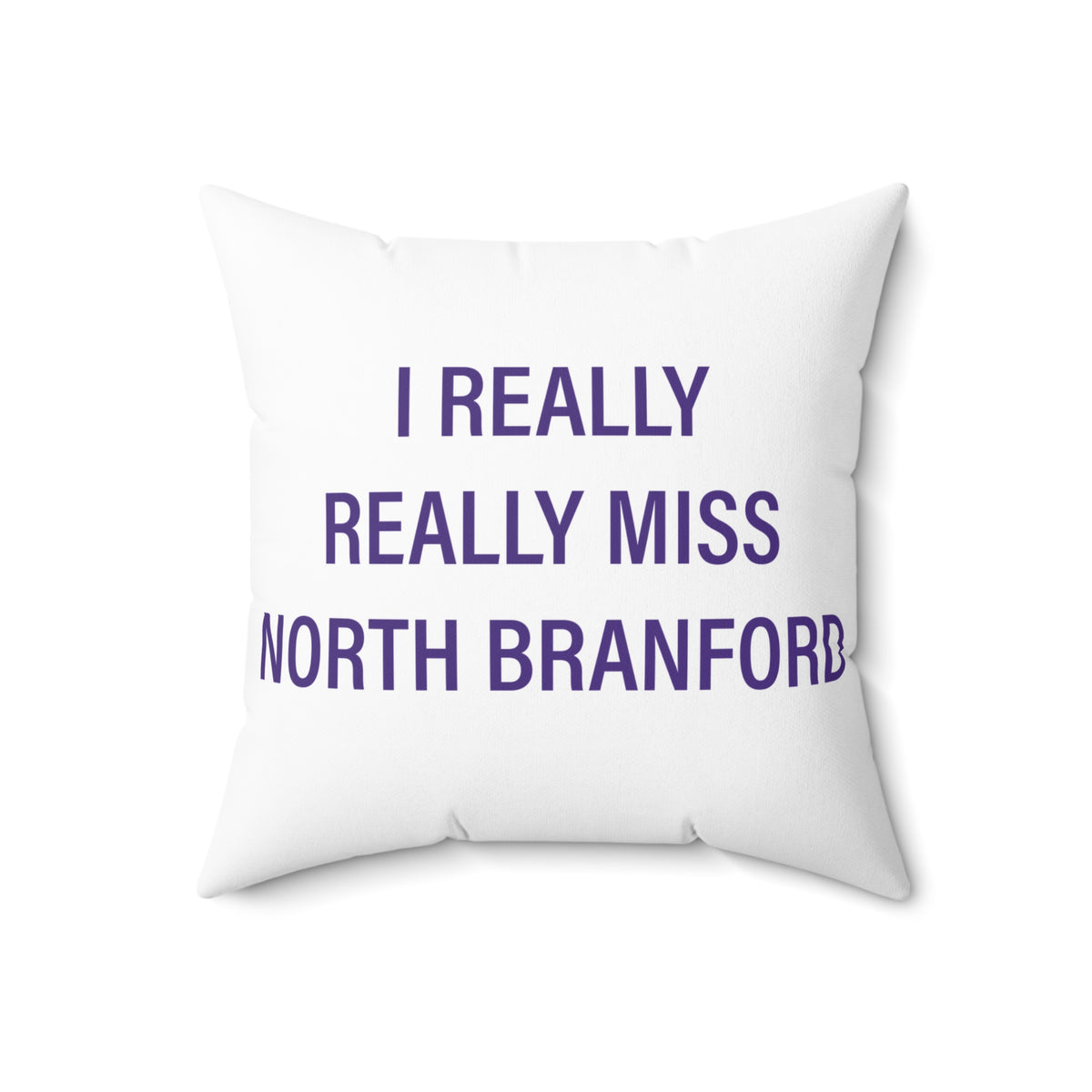 I Really Really Miss North Branford Polyester Square Pillow