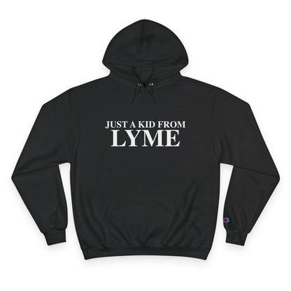 Just a kid from Lyme Champion Hoodie