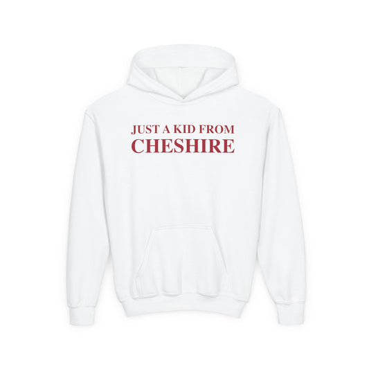 Just a kid from Cheshire Youth Heavy Blend Hooded Sweatshirt