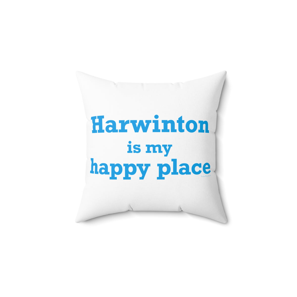 Harwinton is My Happy Place Polyester Square Pillow
