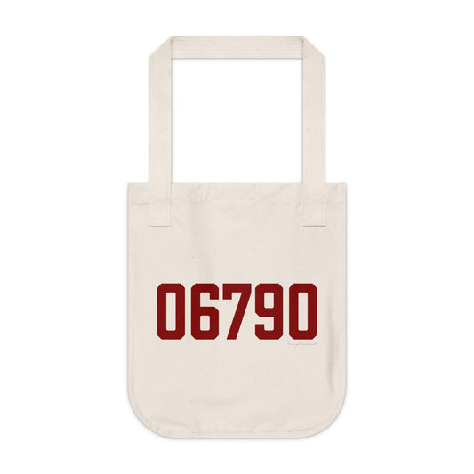 06790 Torrington Connecticut Zip Code Organic Canvas Tote Bag