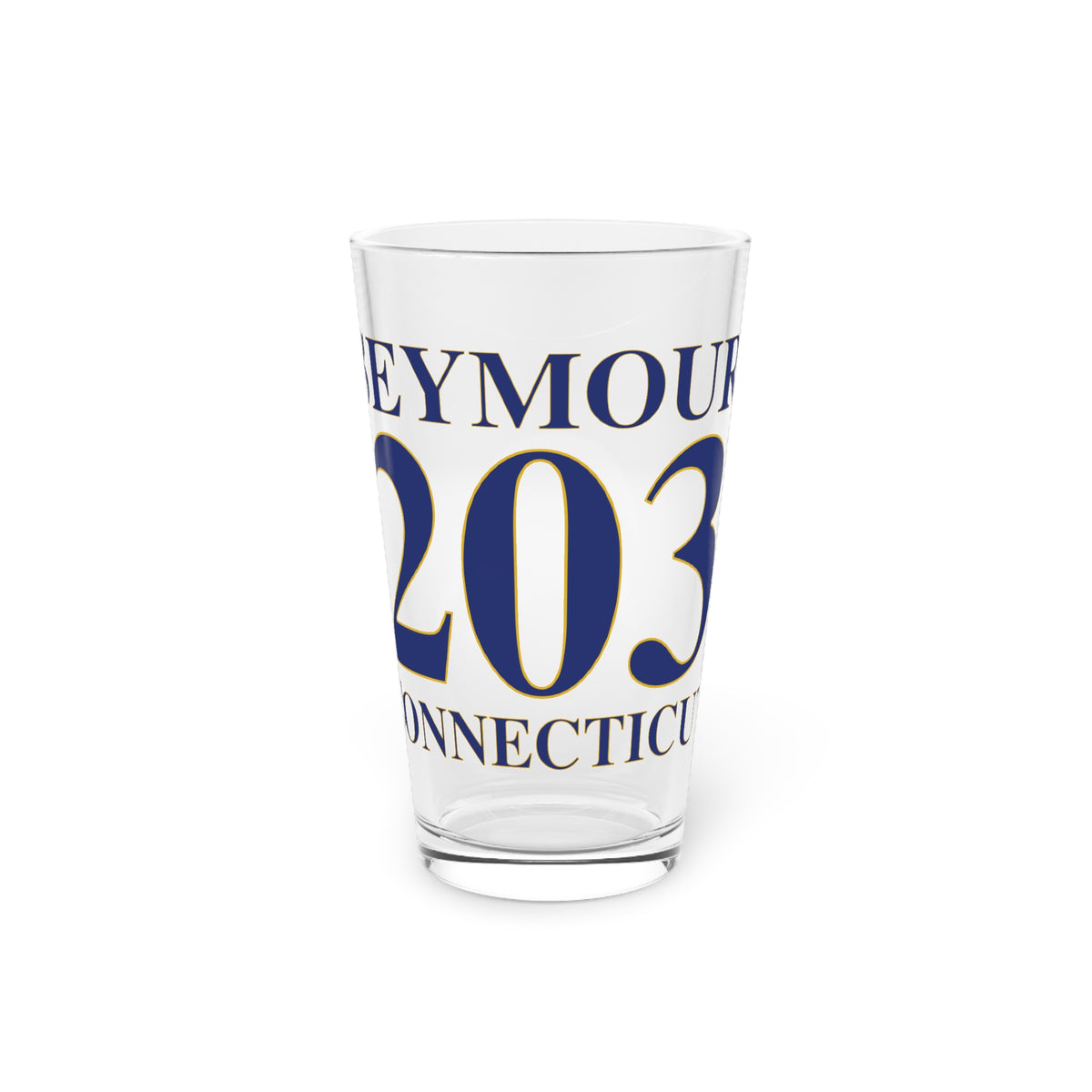 Seymour 203 Connecticut Pint Glass, 16oz