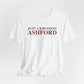 Just a kid from Ashford Unisex Jersey Short Sleeve T-Shirt