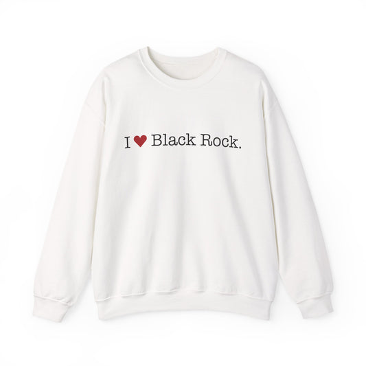 I Heart Black Rock. Unisex Heavy Blend™ Crewneck Sweatshirt