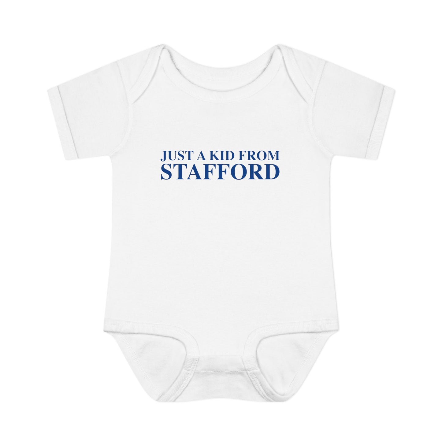 Just a kid from Stafford Infant Baby Rib Bodysuit