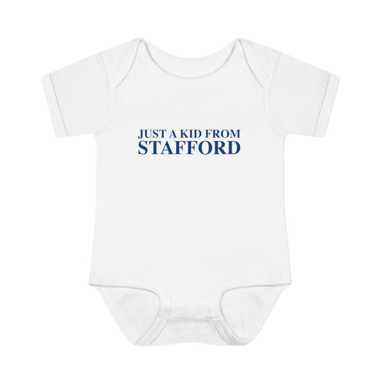 Just a kid from Stafford Infant Baby Rib Bodysuit