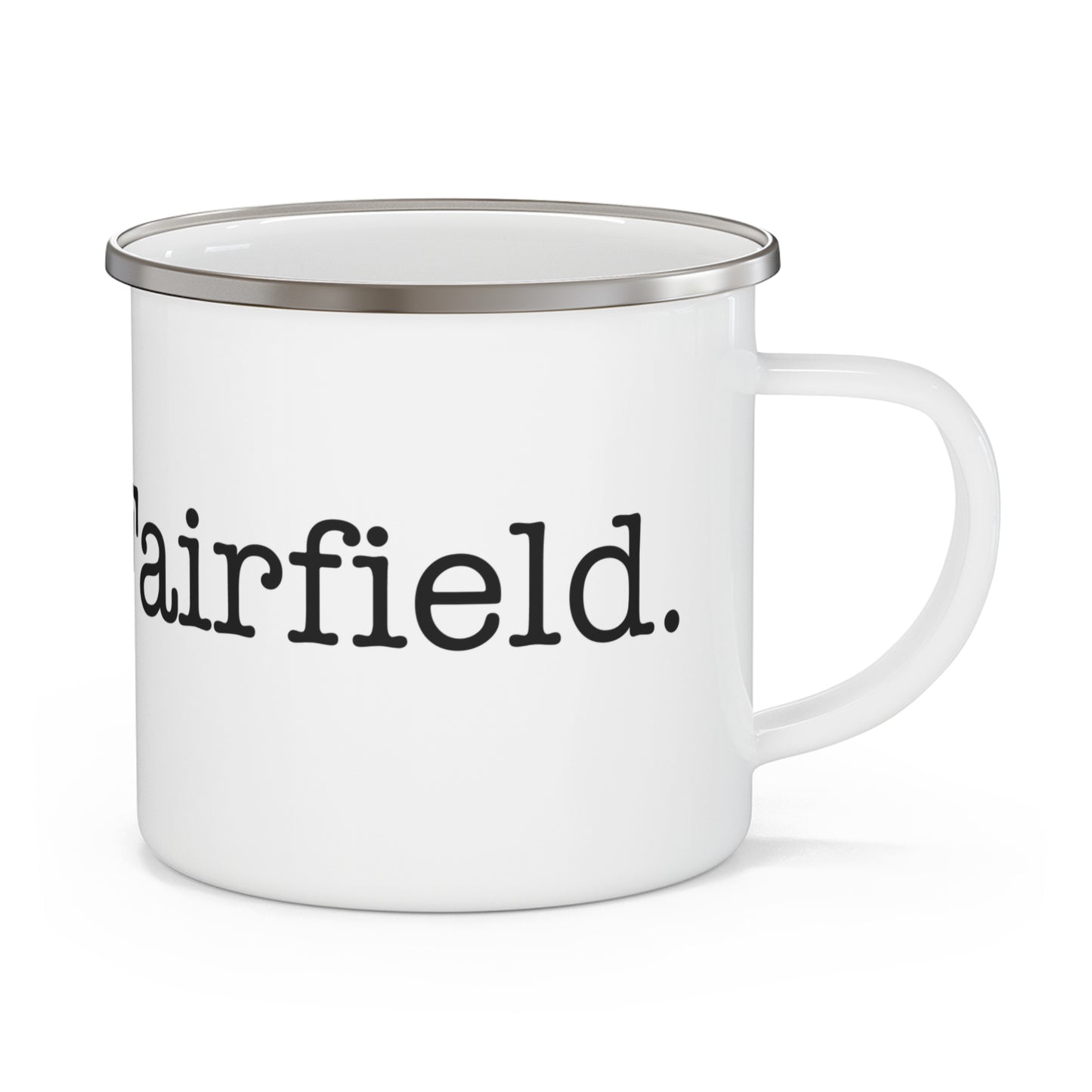 I Heart New Fairfield. Enamel Camping Mug