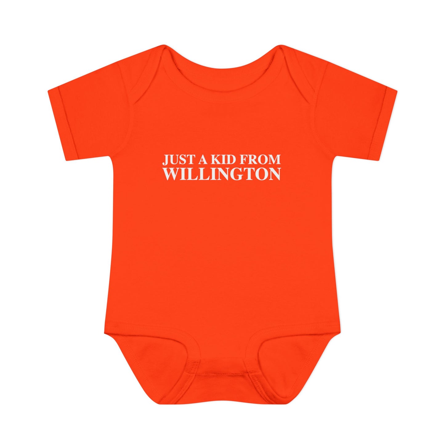 Just a kid from Willington Infant Baby Rib Bodysuit