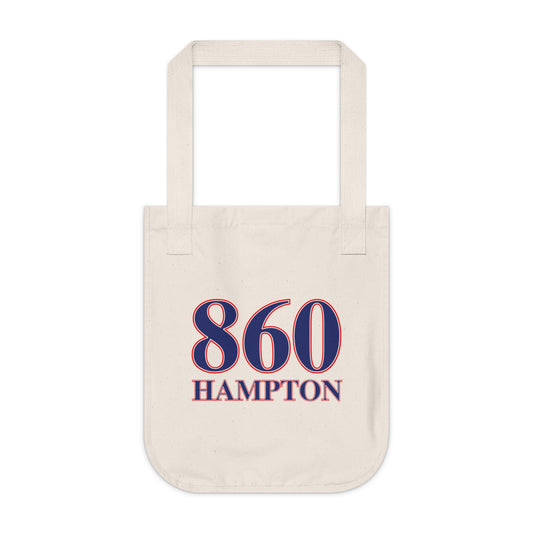 860 Hampton Red, White & Blue Organic Canvas Tote Bag