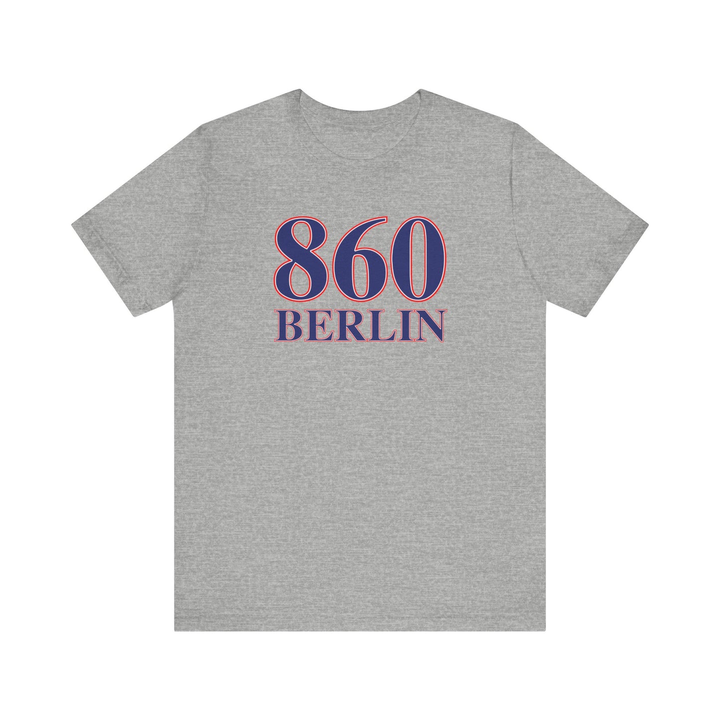 860 Berlin Red White & Blue Unisex Jersey Short Sleeve T-Shirt