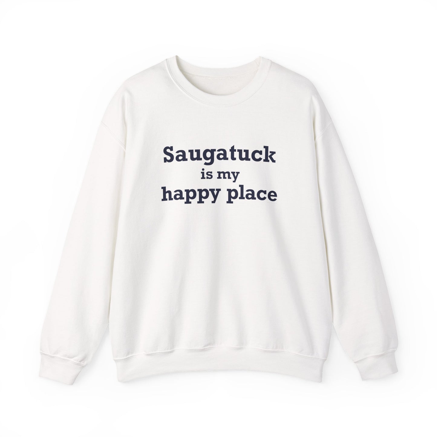 Saugatuck Is My Happy Place Unisex Heavy Blend™ Crewneck Sweatshirt