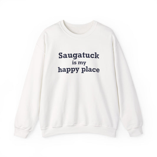 Saugatuck Is My Happy Place Unisex Heavy Blend™ Crewneck Sweatshirt