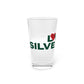 Love Silvermine Pint Glass, 16oz