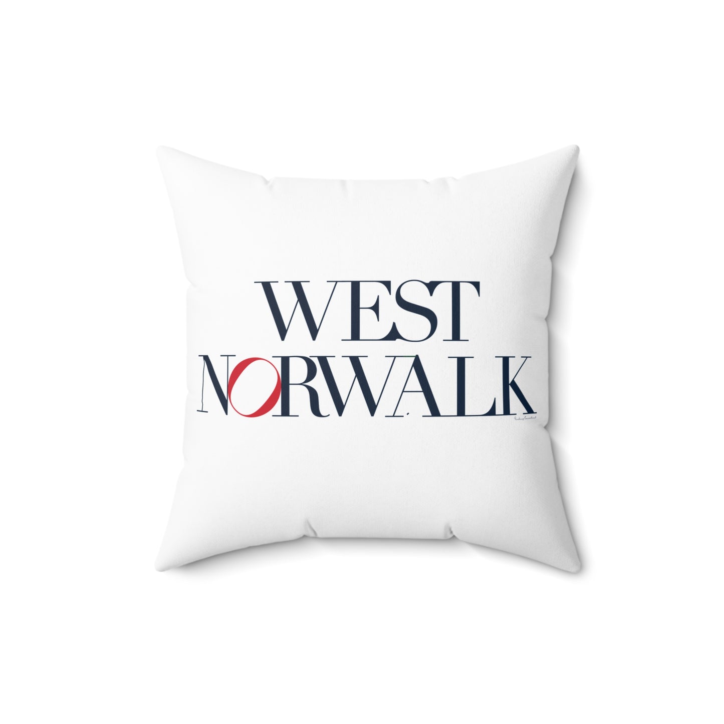 41 Tilt West Norwalk Spun Polyester Square Pillow