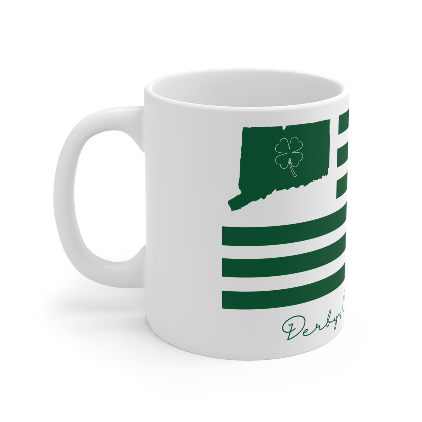 Derby Connecticut St. Patrick’s Day Flag Mug 11oz